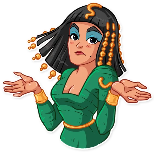 Sticker from the "Cleopatra" sticker pack