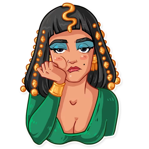 Sticker from the "Cleopatra" sticker pack