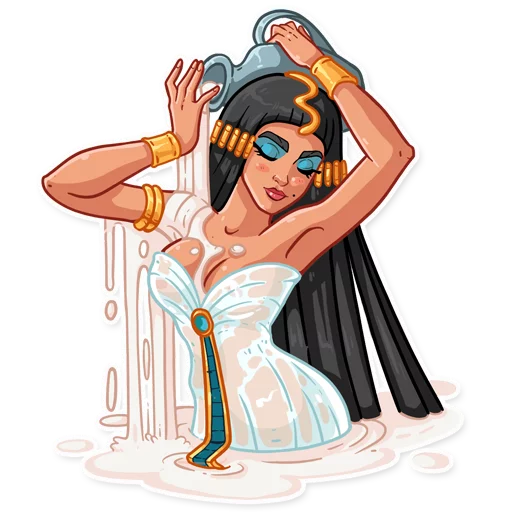 Sticker from the "Cleopatra" sticker pack