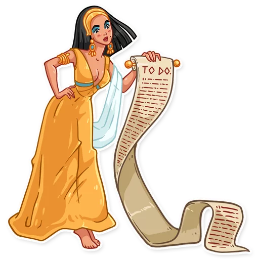 Sticker from the "Cleopatra" sticker pack