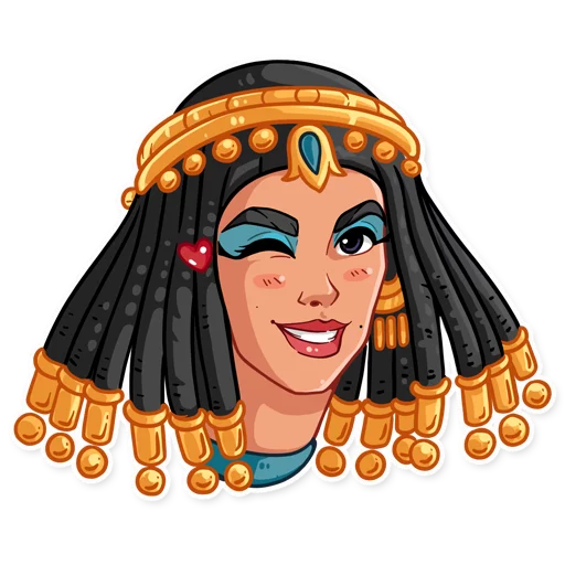 Sticker from the "Cleopatra" sticker pack