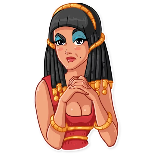 Sticker from the "Cleopatra" sticker pack