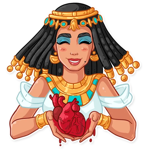 Sticker from the "Cleopatra" sticker pack