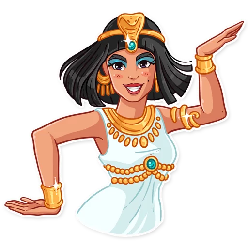 Sticker from the "Cleopatra" sticker pack