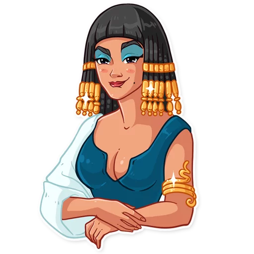 Sticker from the "Cleopatra" sticker pack