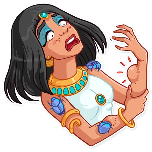 Sticker from the "Cleopatra" sticker pack