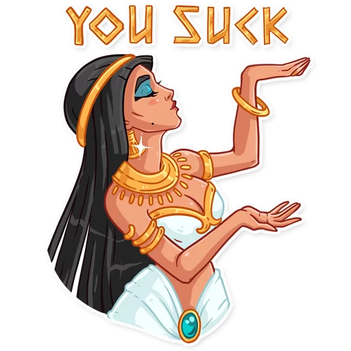 Sticker from the "Cleopatra" sticker pack