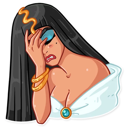 Sticker from the "Cleopatra" sticker pack