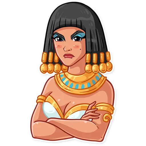 Sticker from the "Cleopatra" sticker pack