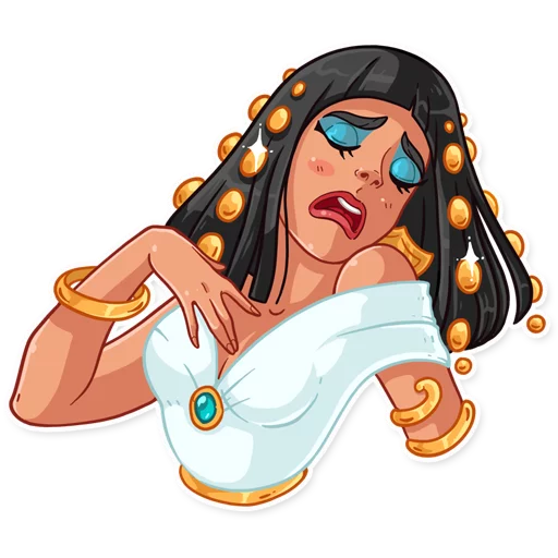 Sticker from the "Cleopatra" sticker pack