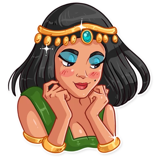 Sticker from the "Cleopatra" sticker pack