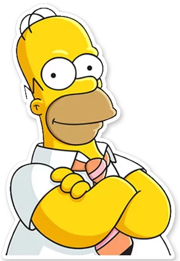 Sticker from the "Homer Simpson" sticker pack