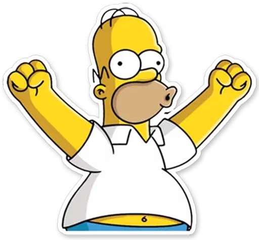 Sticker from the "Homer Simpson" sticker pack