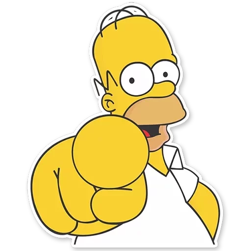 Sticker from the "Homer Simpson" sticker pack