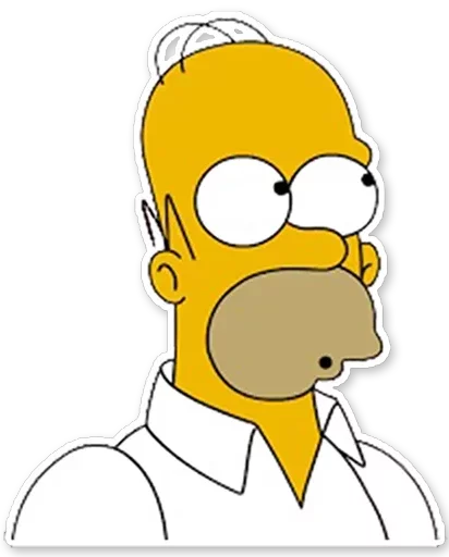 Sticker from the "Homer Simpson" sticker pack