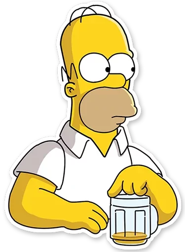 Sticker from the "Homer Simpson" sticker pack