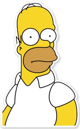 Sticker from the "Homer Simpson" sticker pack