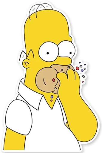 Sticker from the "Homer Simpson" sticker pack