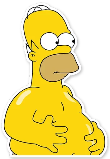 Sticker from the "Homer Simpson" sticker pack