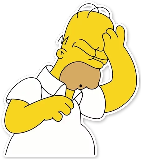 Sticker from the "Homer Simpson" sticker pack