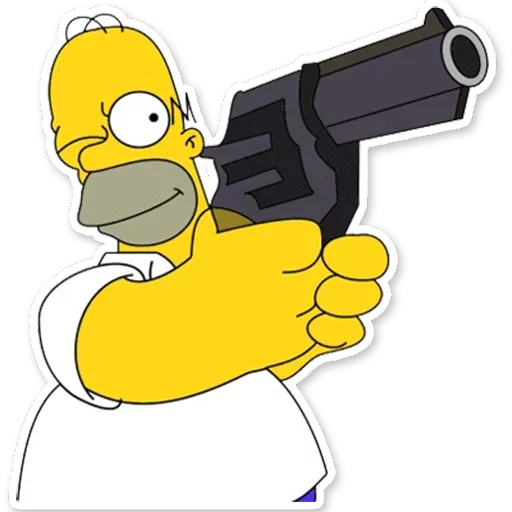 Sticker from the "Homer Simpson" sticker pack