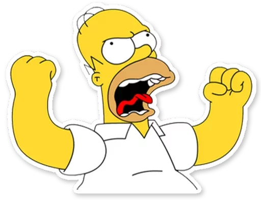 Sticker from the "Homer Simpson" sticker pack