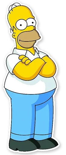 Sticker from the "Homer Simpson" sticker pack