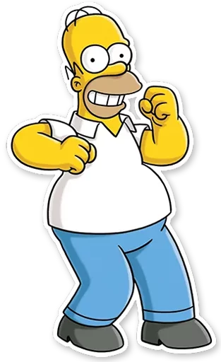 Sticker from the "Homer Simpson" sticker pack