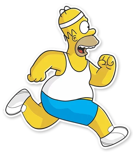 Sticker from the "Homer Simpson" sticker pack