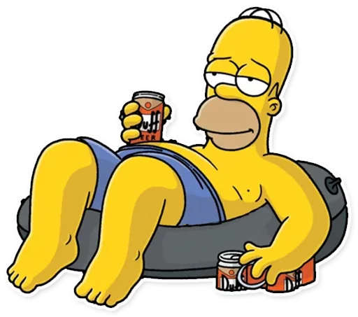 Sticker from the "Homer Simpson" sticker pack