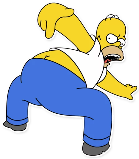 Sticker from the "Homer Simpson" sticker pack