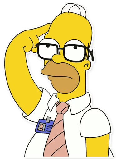 Sticker from the "Homer Simpson" sticker pack