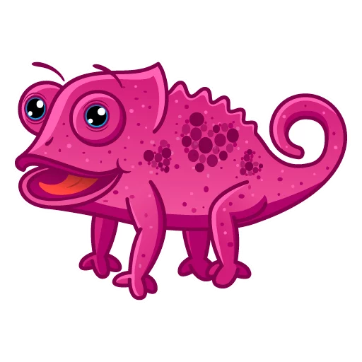 Sticker from the "Chameleon" sticker pack