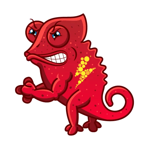 Sticker from the "Chameleon" sticker pack