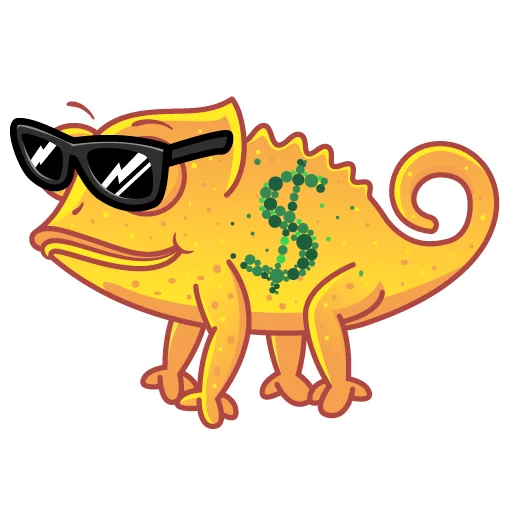 Sticker from the "Chameleon" sticker pack