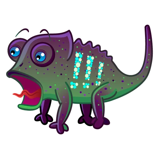 Sticker from the "Chameleon" sticker pack