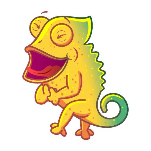 Sticker from the "Chameleon" sticker pack