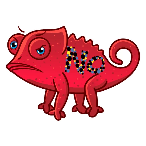 Sticker from the "Chameleon" sticker pack