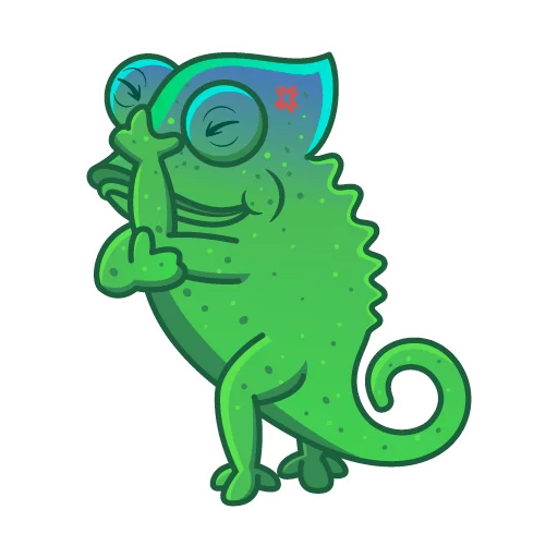 Sticker from the "Chameleon" sticker pack