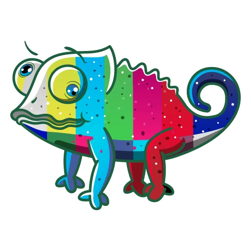 Sticker from the "Chameleon" sticker pack