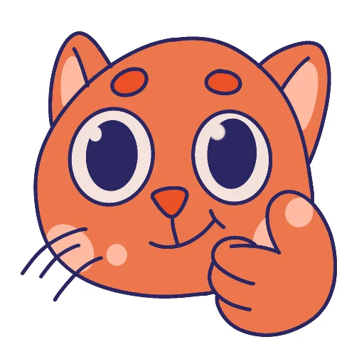 Sticker from the "MOM The Cat" sticker pack