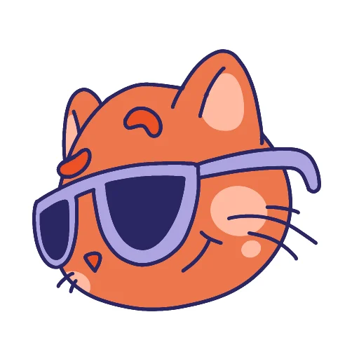 Sticker from the "MOM The Cat" sticker pack