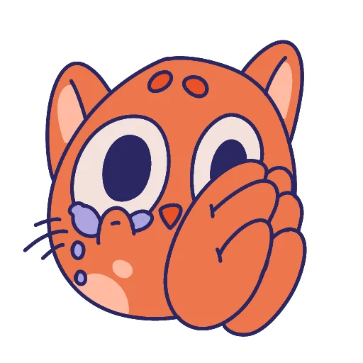 Sticker from the "MOM The Cat" sticker pack