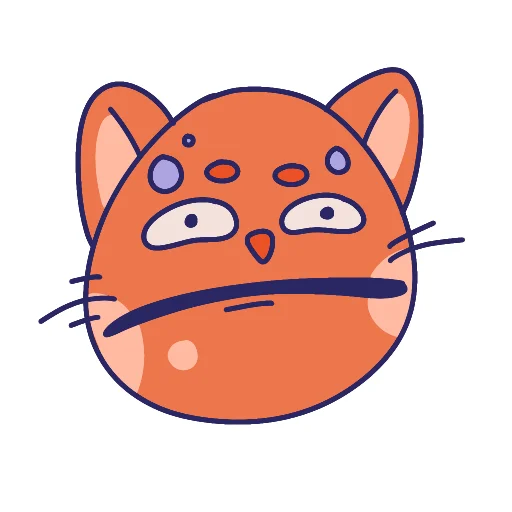 Sticker from the "MOM The Cat" sticker pack