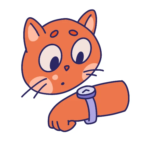 Sticker from the "MOM The Cat" sticker pack