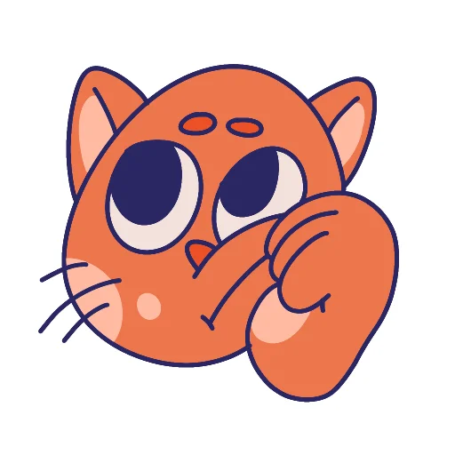 Sticker from the "MOM The Cat" sticker pack