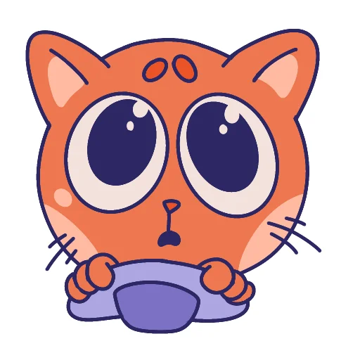 Sticker from the "MOM The Cat" sticker pack