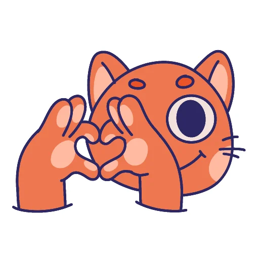 Sticker from the "MOM The Cat" sticker pack