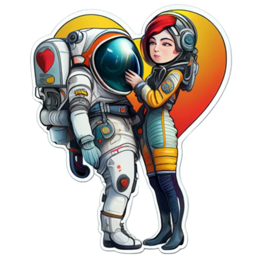 Sticker from the "КосмоСтикеры" sticker pack