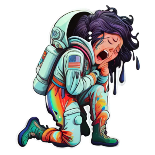 Sticker from the "КосмоСтикеры" sticker pack